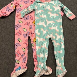 Unicorn and Butterfly Sleepers - 2T